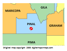 Pinal County  map