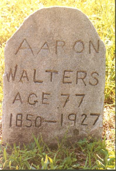 Aaron Walters born 1850, died 1927