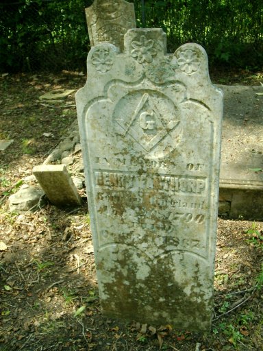Henry Fanthorp tombstone