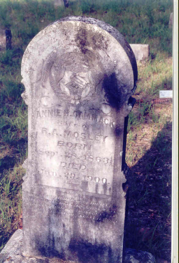Annie Harritt Cammack Mosley, wife of Robert Alexander Mosley, Jr.
