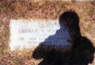 George Kimball Wilcox footstone