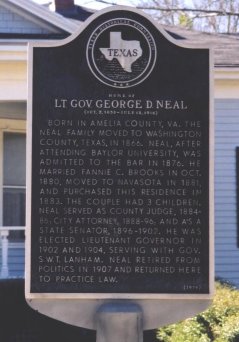 George Neal Home Historical Marker
