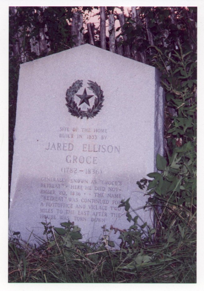 Jared E. Groce Historical Marker
