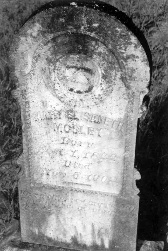 Mary Elizabeth Fuller Mosley, wife of James Albert Mosley