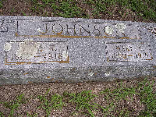 ? F. and Mary E. Johnson