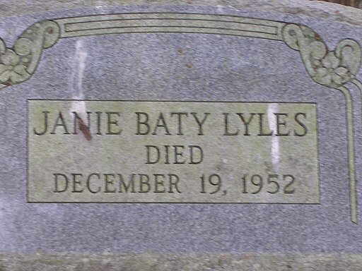 Janie Baty Lyles