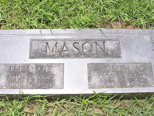 Eliza Coe and Joseph A. Mason