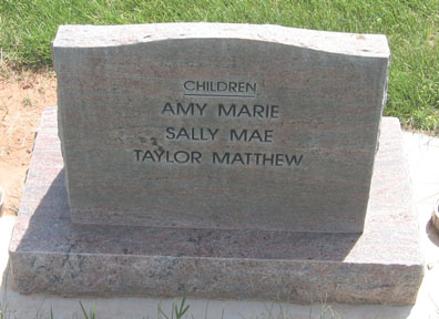 Back of Mary Virginia Pierson Cassady tombstone