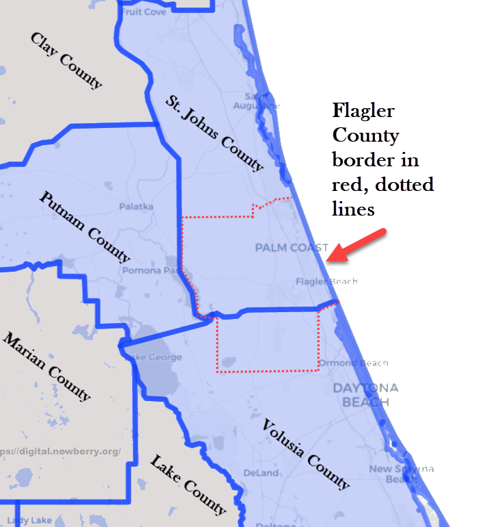 Flagler county borders