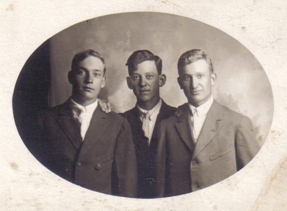 Left to right: Lyle Bullock, Bruce Adams, Van Lott, all from Sun City, Barber County, Kansas.

Photo courtesy of Kim Fowles.