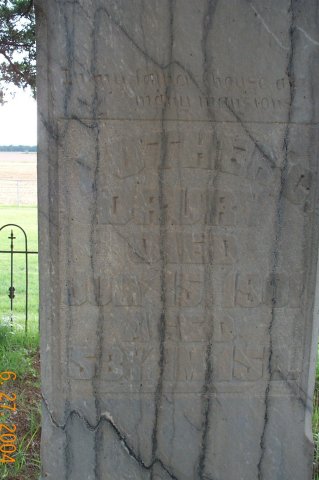 Gravestone of Luther C. Drury, Lake City Cemetery, Lake City, Barber County, Kansas.

Photo courtesy of Kim Fowles.