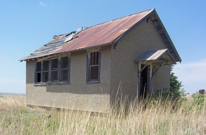White Sands School, just south and west of Sun City, Barber County, Kansas.