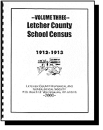 Letcher County School Census 1912-1913, Volume 3