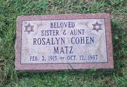 Rosalyn <i>Cohen</i> Matz