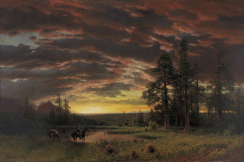 Bierstadt, Evening on the Prairie