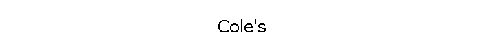 Cole's
