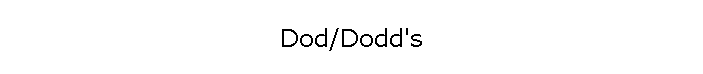 Dod/Dodd's