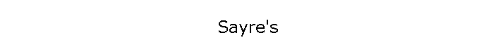 Sayre's