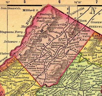 Old Map Of Sussex Nj My Xxx Hot Girl