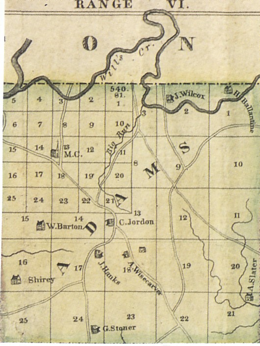Muskingum County, Adams Township Plat Map