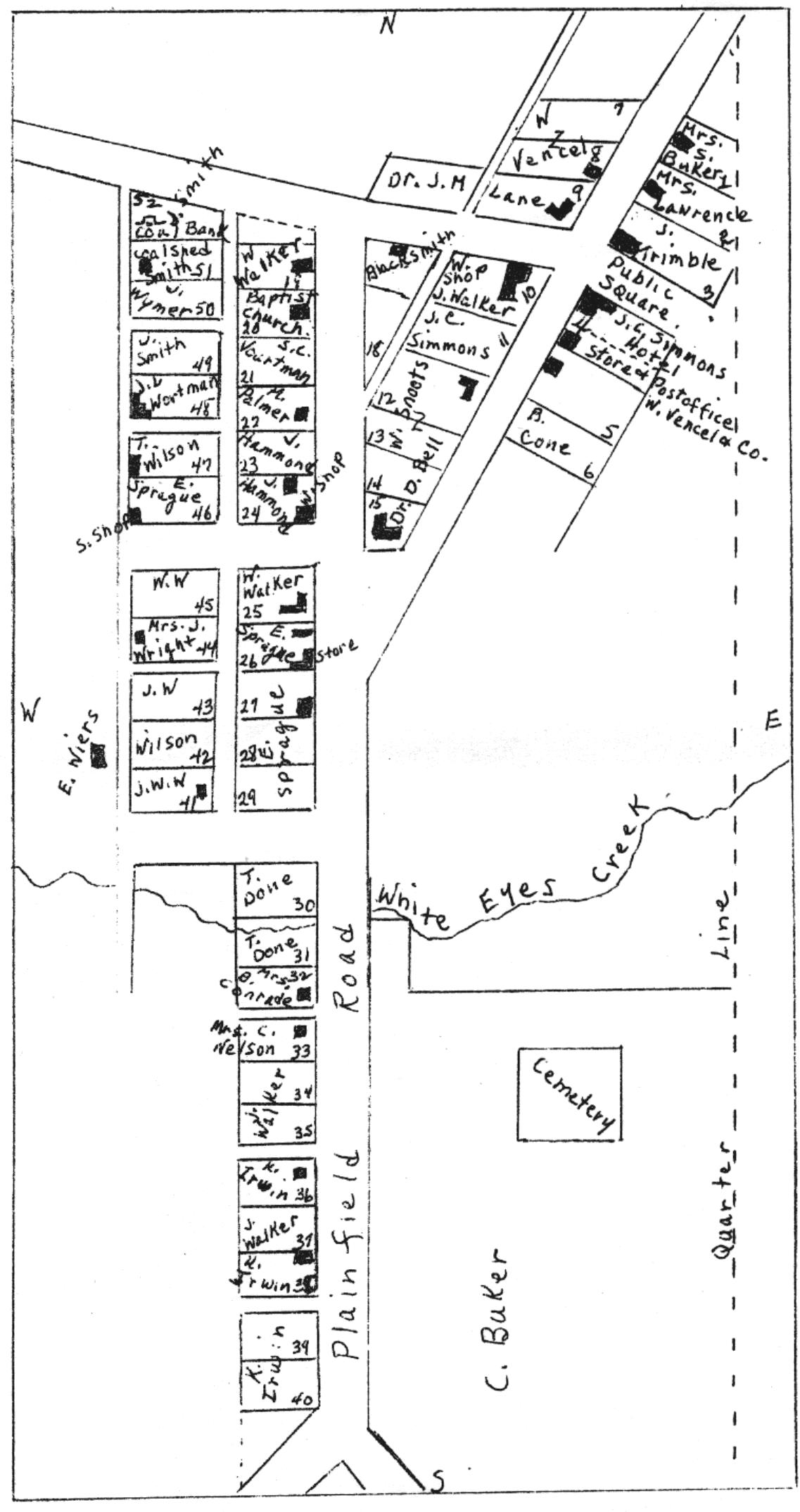 Muskingum County, Otsego Plat Map