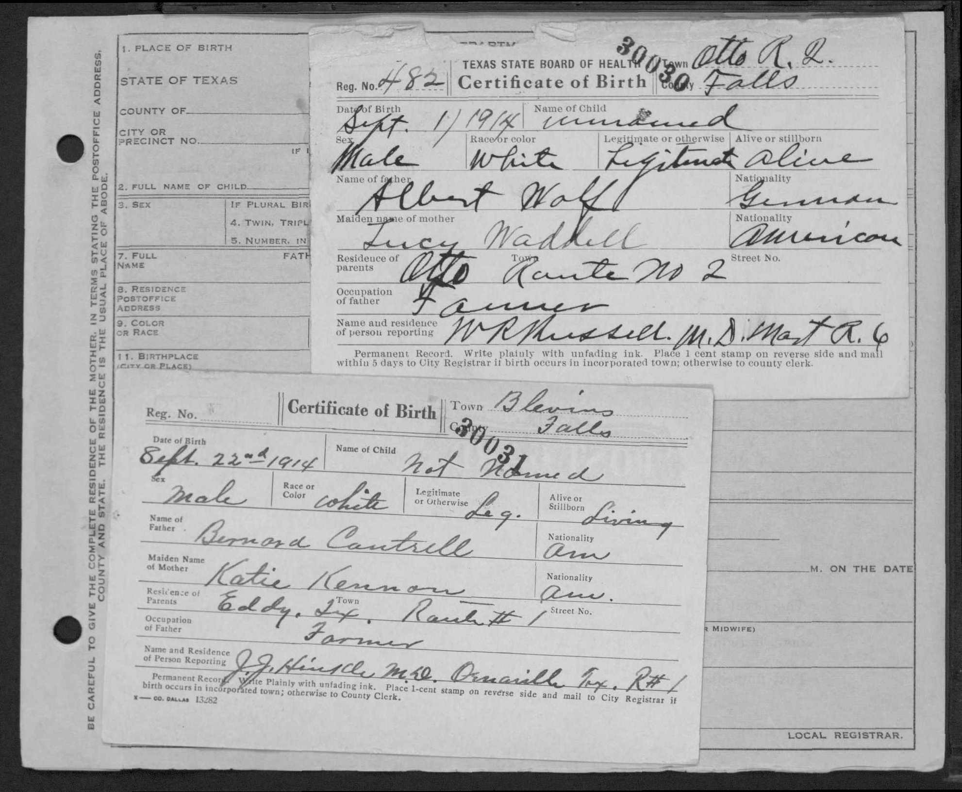1914 Birth Records