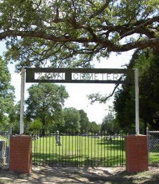 Zion Methodist Cemetery entrance