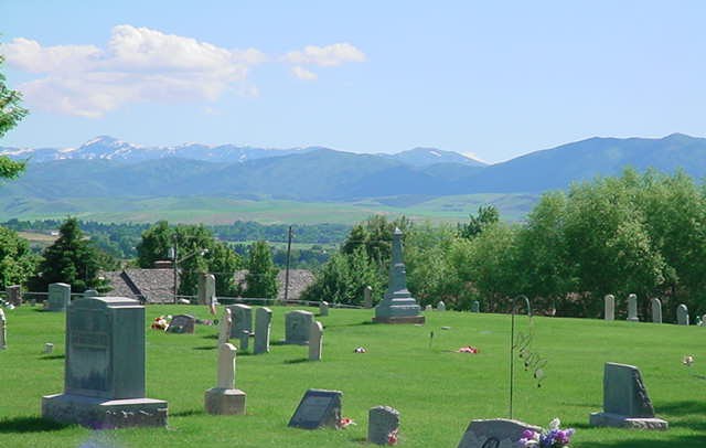 Millville Cemetery, general view showing the lay of the land