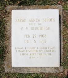 Sarah Octavia <i>Agnew</i> Beroth