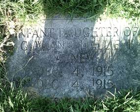 Infant daughter Agnew