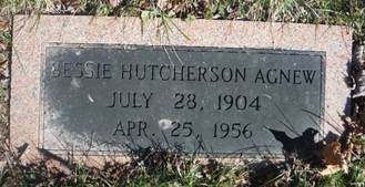 Bessie <i>Hutcherson</i> Agnew