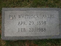  Ina Blanche <I>Whitlock</I> Akers