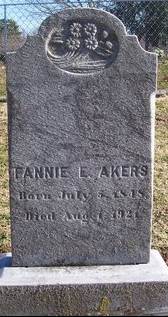 Francis E Fannie Akers