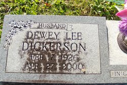  Dewey Lee Dickerson