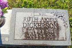  Ruth <I>Akers</I> Dickerson