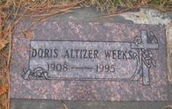  Doris <I>Altizer</I> Weeks