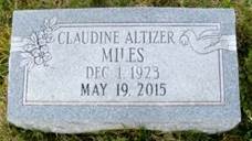  Claudine <I>Altizer</I> Miles