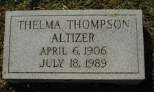 Thelma <i>Thompson</i> Altizer