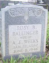 Rosey B <i>Ballinger</i> Weeks