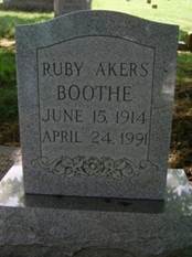 Ruby <i>Akers</i> Boothe