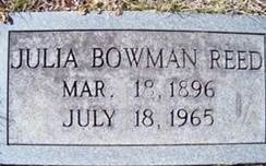 Julia Malinda <i>Bowman</i> Reed