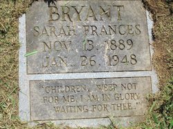  Sarah Frances <I>Cain</I> Bryant