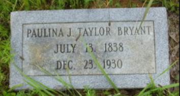  Pauline Jane <I>Taylor</I> Bryant