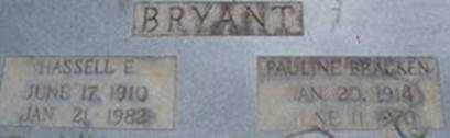 Pauline <I>Bracken</I> Bryant