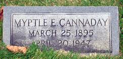  Myrtle E. <I>Hylton</I> Cannaday