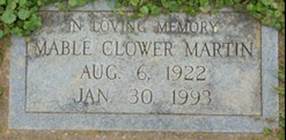  Mable <I>Clower</I> Martin