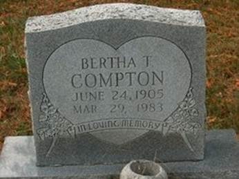  Bertha E. <I>Thomas</I> Compton