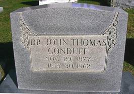 Dr John Thomas Conduff