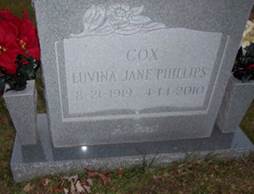 Luvina Jane <i>Phillips</i> Cox