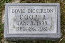  Dovie Ethel <I>Dickerson</I> Cooper